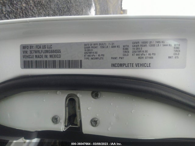 2021 Ram 4500HD, VIN: 3C7WRLFL0MG684555
