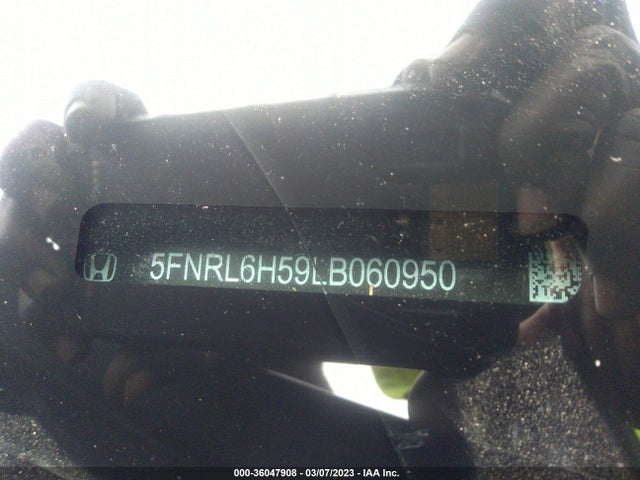 Honda ODYSSEY EX 2020 5FNRL6H59LB060950 Image 9