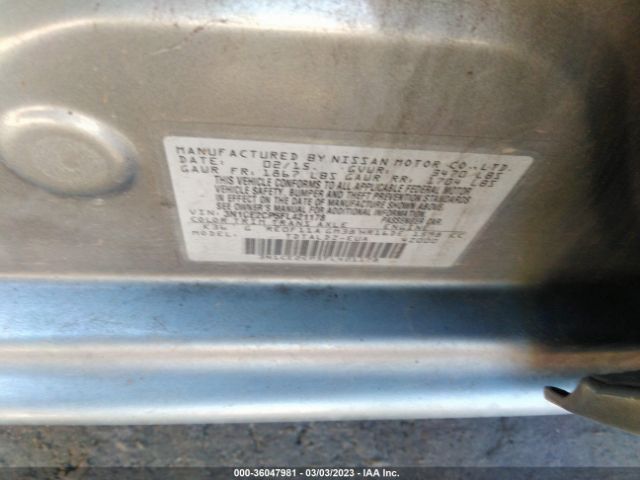 3N1CE2CP5FL421178 Nissan Versa Note S/s Plus/sv/sr/sl