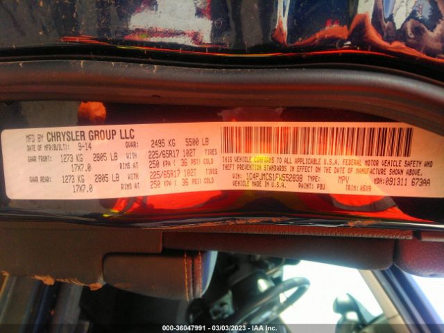 1C4PJMCS1FW552838 Jeep Cherokee Latitude