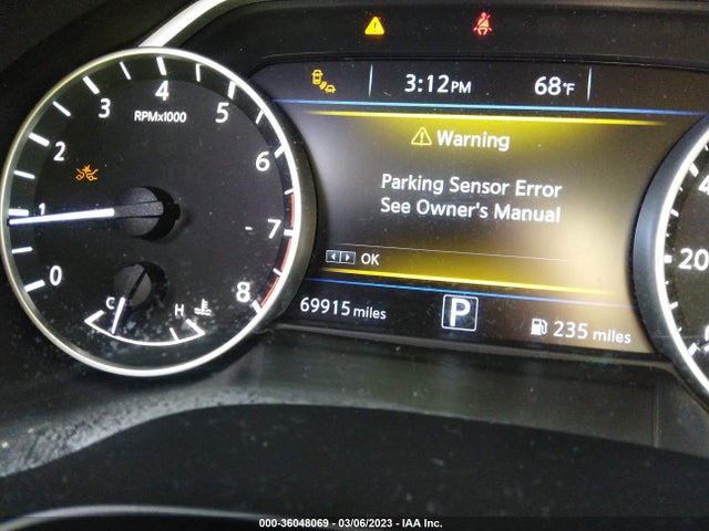 2017 NISSAN MAXIMA PLATINUM VIN: 1N4AA6AP3HC431707