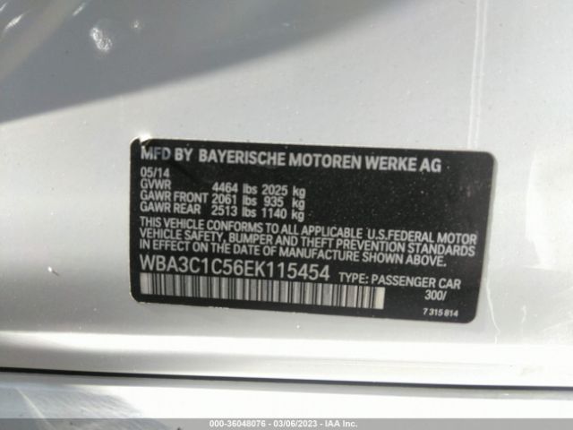 WBA3C1C56EK115454 BMW 3 Series 328i
