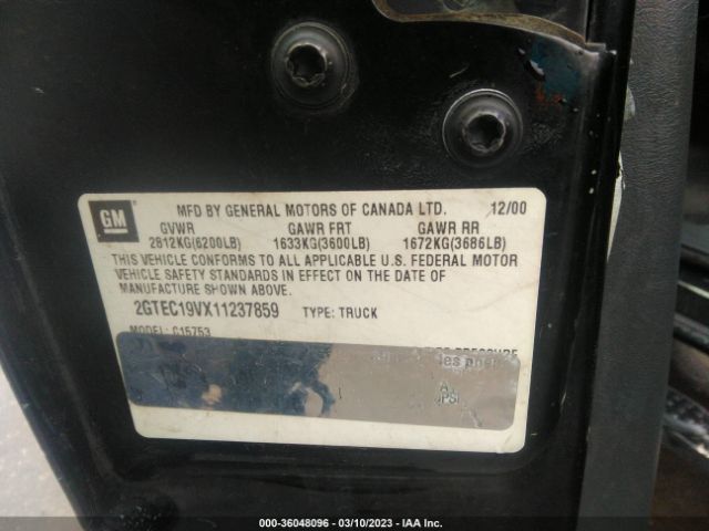 2GTEC19VX11237859 GMC Sierra 1500 Sl