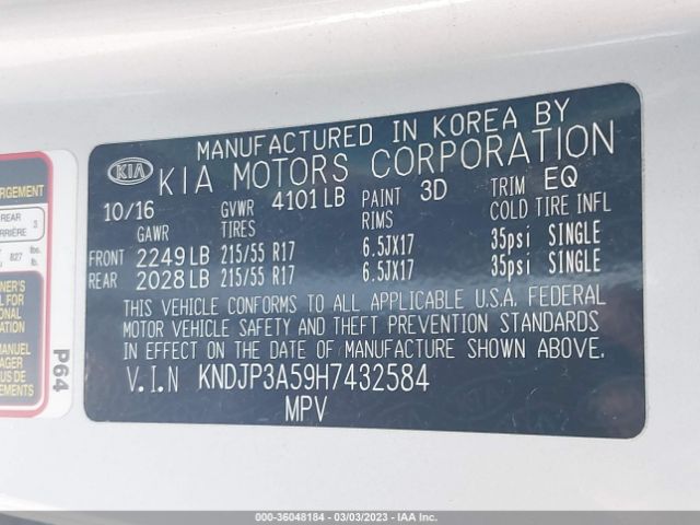 KNDJP3A59H7432584 KIA SOUL +