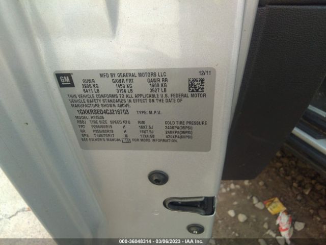 1GKKRSED4CJ216703 GMC Acadia Slt2