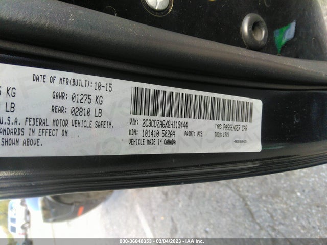 Dodge Challenger Sxt 2016 2C3CDZAGXGH119444 Image 10