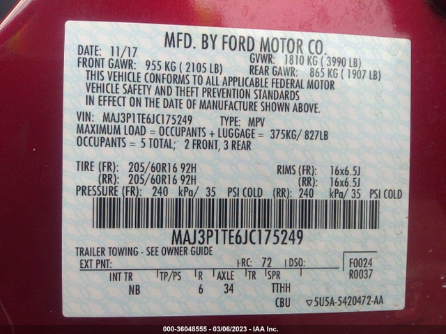 Ford Ecosport Se 2018 MAJ3P1TE6JC175249 Image 9