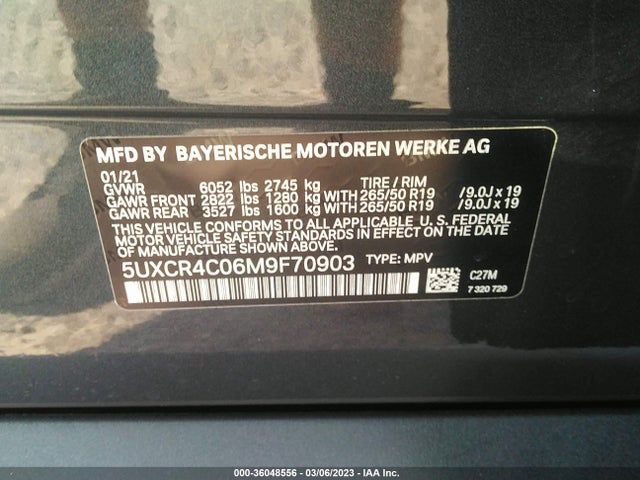 BMW X5 Sdrive40i 2021 аукцион фото