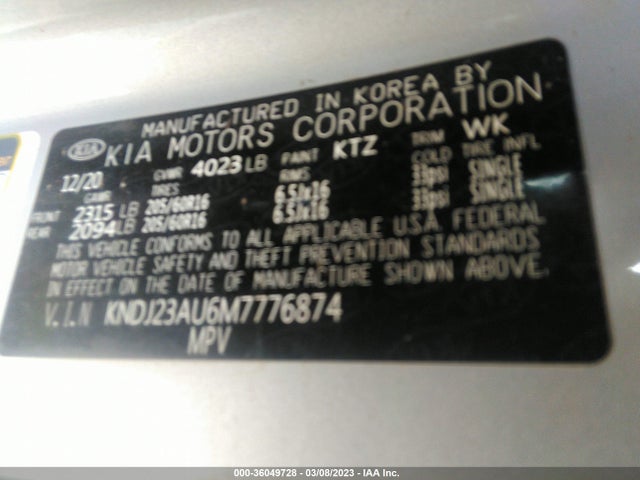 2021 Kia Soul, VIN: KNDJ23AU6M7776874