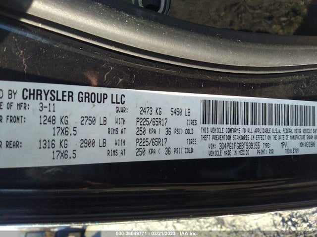 Dodge Journey Mainstreet 2011 3D4PG1FG8BT539155 Image 9