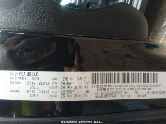 2C4RDGEG9KR557217 Dodge Grand Caravan Gt