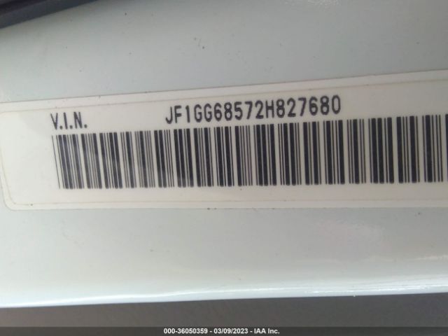 JF1GG68572H827680 Subaru IMPREZA WAGON