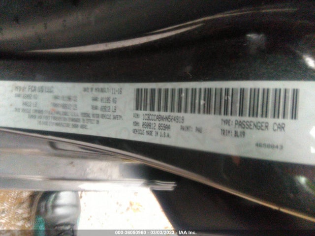 Chrysler 200 Limited Platinum 2017 1C3CCCABXHN504919 Image 9