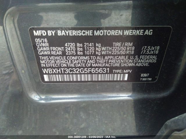 WBXHT3C32G5F65631 BMW X1 Xdrive28i
