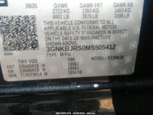 Chevrolet Blazer Lt 2021 3GNKBJRS0MS505412 Image 9