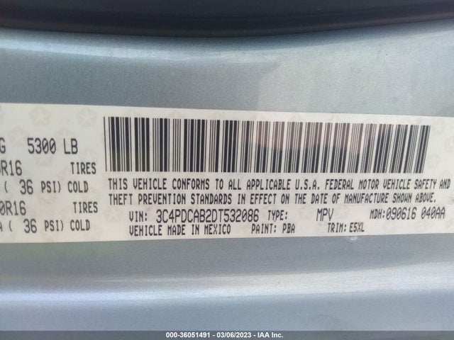 Dodge Journey American Value Pkg 2013 3C4PDCAB2DT532086 Image 11