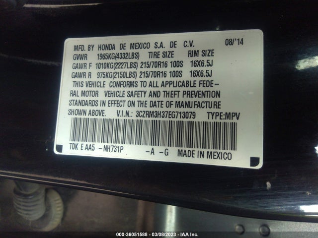 Honda CR-V LX 2014 3CZRM3H37EG713079 Image 9
