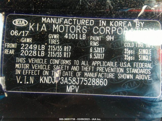 KNDJP3A58J7528860 KIA SOUL +