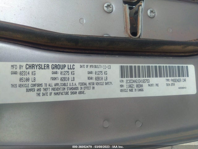 Dodge Charger Sxt 2014 2C3CDXHG1EH165753 Image 9