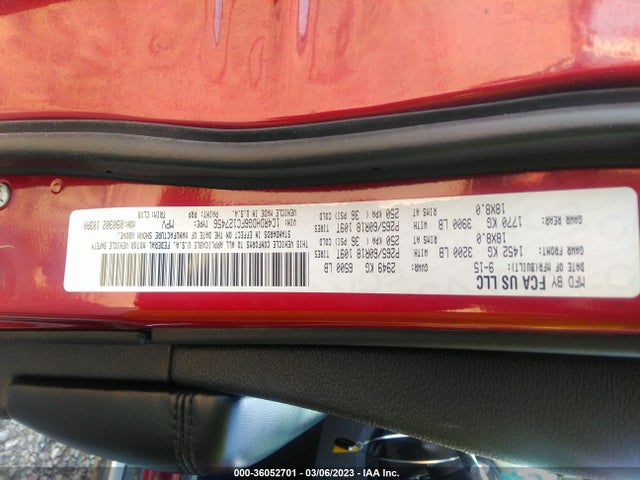 Dodge DURANGO LIMITED 2015 1C4RDHDG6FC127456 Image 9