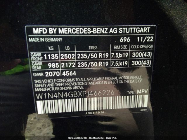 W1N4N4GBXPJ466226 Mercedes-Benz Gla Gla 250