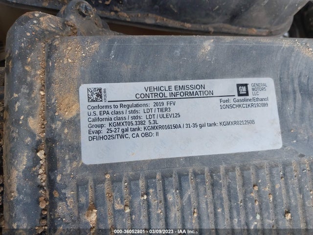 Chevrolet Suburban Lt 2019 1GNSCHKC1KR192699 Image 11