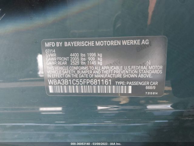 WBA3B1C55FP681161 BMW 3 Series 320i