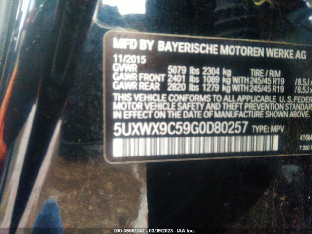 5UXWX9C59G0D80257 BMW X3 Xdrive28i