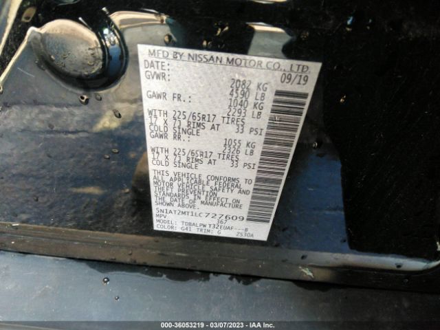5N1AT2MT1LC727609 Nissan ROGUE S