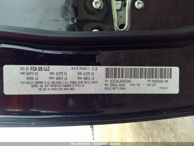 2C3CDXGJ0KH633481 Dodge Charger Scat Pack