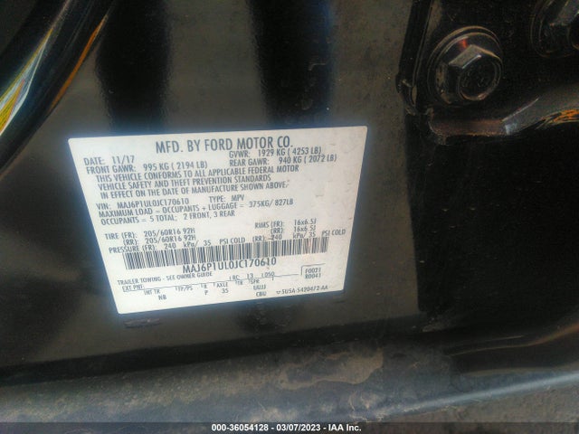 Ford Ecosport Se 2018 MAJ6P1UL0JC170610 Image 10