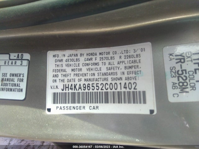 Acura RL 2002 JH4KA96552C001402 Image 10