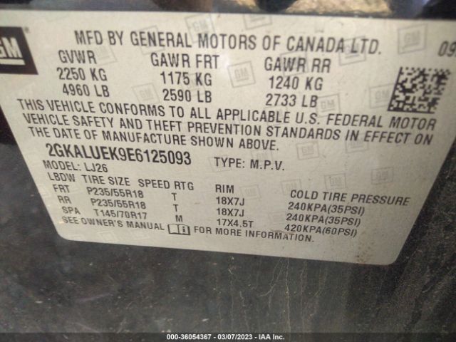2GKALUEK9E6125093 GMC Terrain Denali