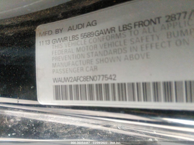 2014 Audi S7, VIN: WAUW2AFC8EN077542