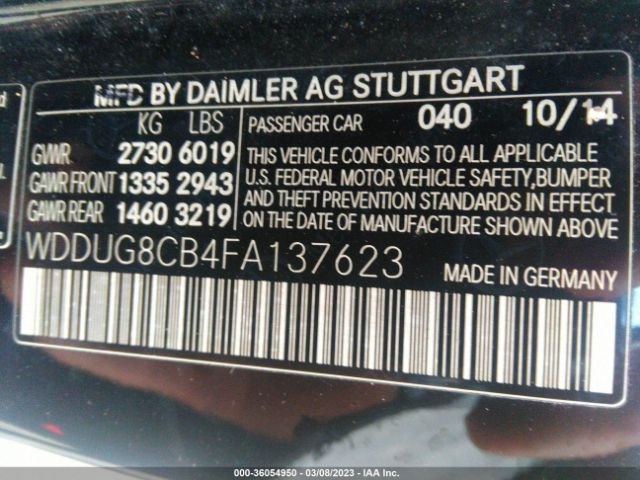WDDUG8CB4FA137623 Mercedes-Benz S-class S 550