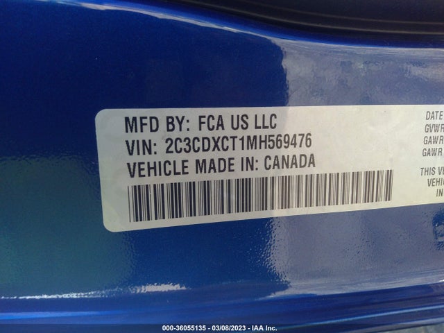 Dodge CHARGER R/T 2021 2C3CDXCT1MH569476 Image 9