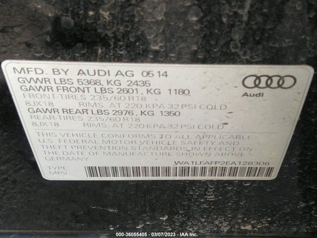 WA1LFAFP2EA128306 Audi Q5 Premium Plus