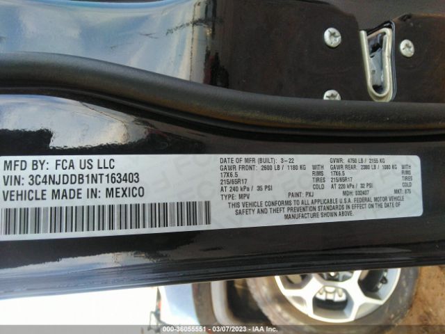 3C4NJDDB1NT163403 Jeep Compass Trailhawk