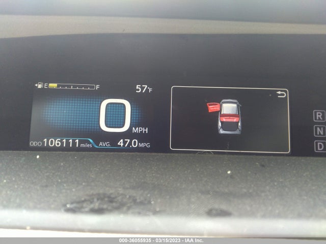 Toyota Prius Two 2016 JTDKBRFU6G3017122 Image 8