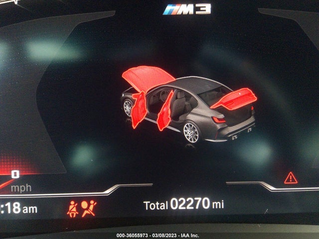 2022 BMW M3, VIN: WBS33AY02NFM80909