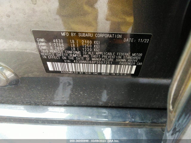 2023 Subaru Legacy, VIN: 4S3BWAD68P3007251