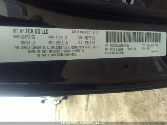 2C3CDXEJ1GH246786 Dodge Charger Srt 392