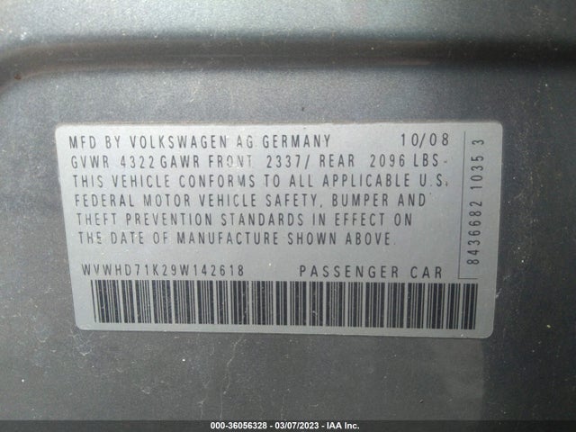 Volkswagen GTI 2009 WVWHD71K29W142618 Image 10