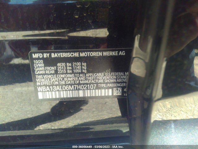 BMW 2 Series M235i Xdrive 2021 WBA13AL06M7H02107 Image 9