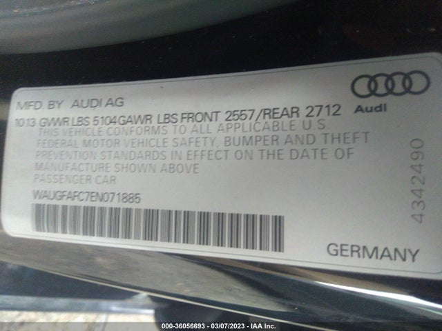Audi A6 2.0t Premium Plus 2014 WAUGFAFC7EN071885 Image 9