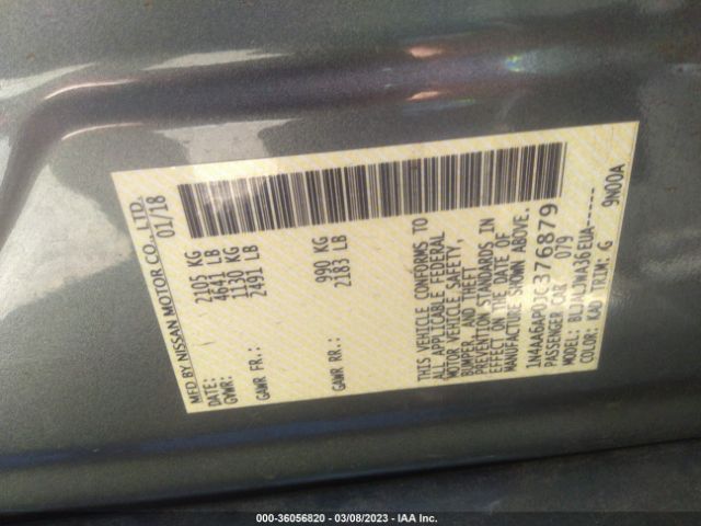 1N4AA6AP0JC376879 Nissan MAXIMA SV