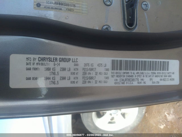 1C4NJRFB9ED891776 Jeep Patriot Latitude