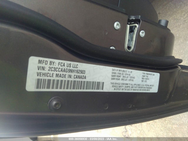2C3CCAAG9NH162903 Chrysler 300 Touring