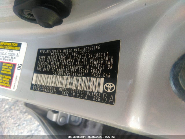Toyota Corolla L/le/s/s Plus/le Plus 2016 5YFBURHE0GP412632 Image 10