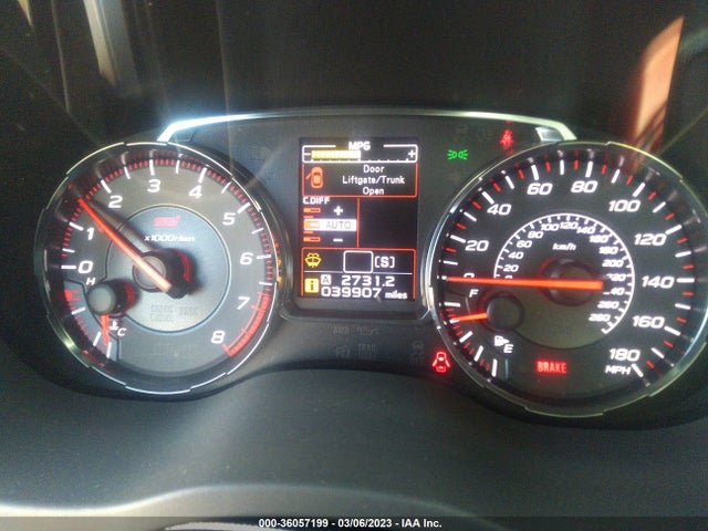 Aukcja sprzedaży 2018 Subaru Wrx Sti, vin: JF1VA2N69J9808443, numer aukcji: 36057199
